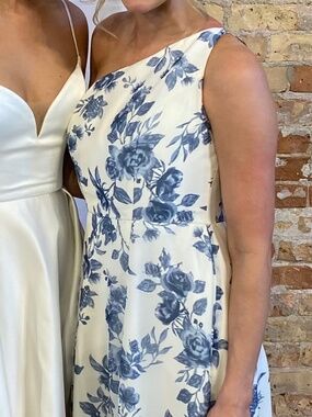 Inez Chiffon Floral Print Dress